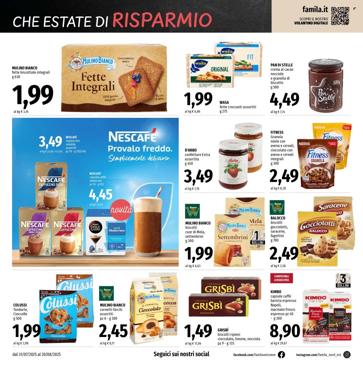 Volantino Famila - 31/7/2025 - 20/8/2025. Pagina 16