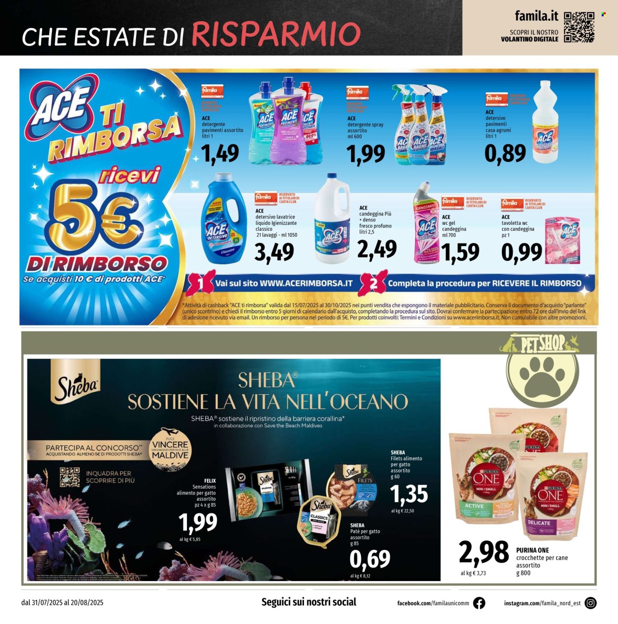 Volantino Famila - 31/7/2025 - 20/8/2025. Pagina 20