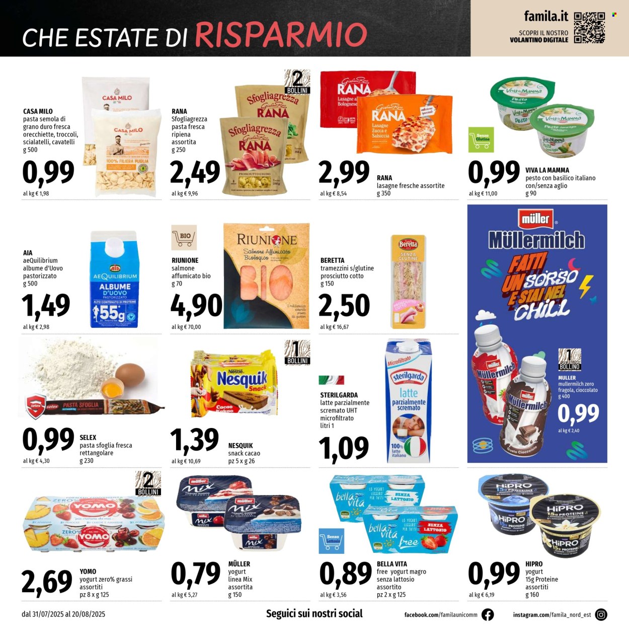 Volantino Famila - 31/7/2025 - 20/8/2025. Pagina 6