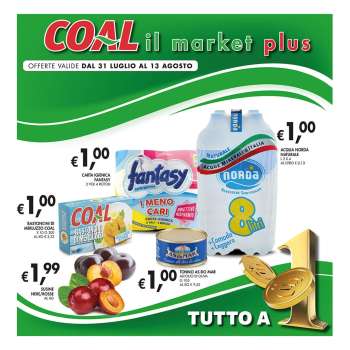Volantino COAL - 31/7/2025 - 13/8/2025.