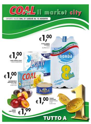 Volantino COAL - 31/7/2025 - 13/8/2025.
