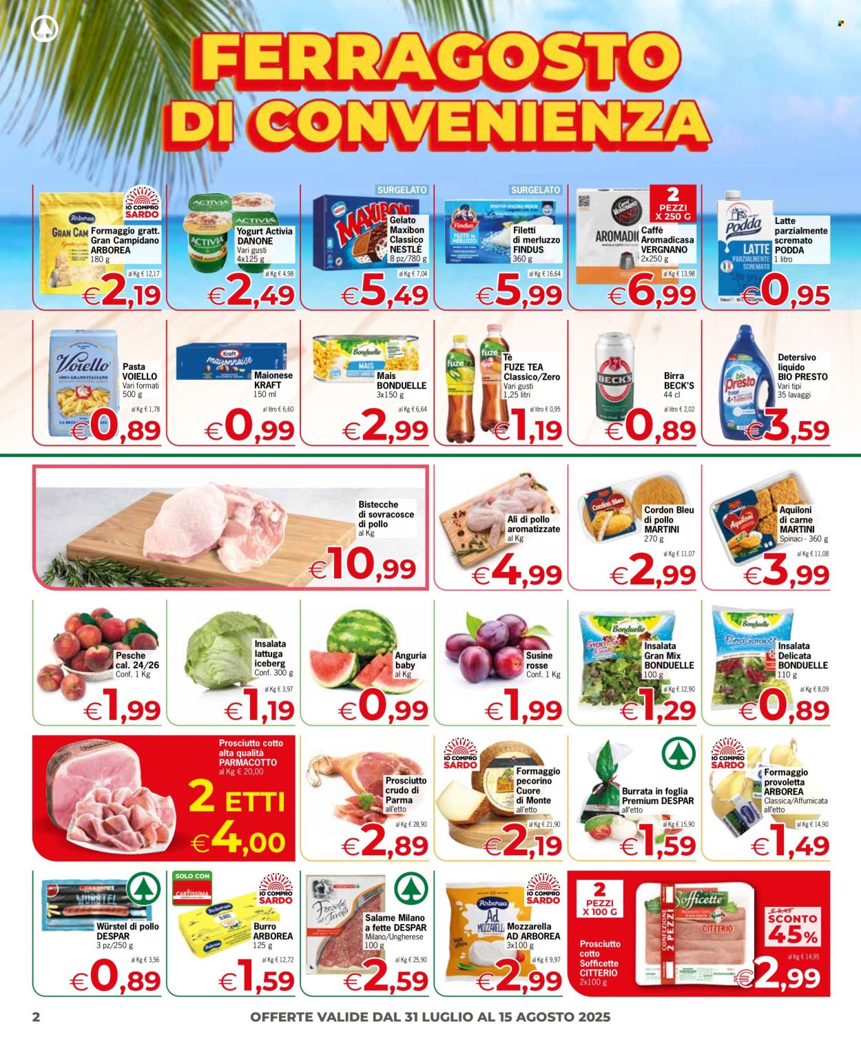 Volantino Despar - 31/7/2025 - 15/8/2025. Pagina 2