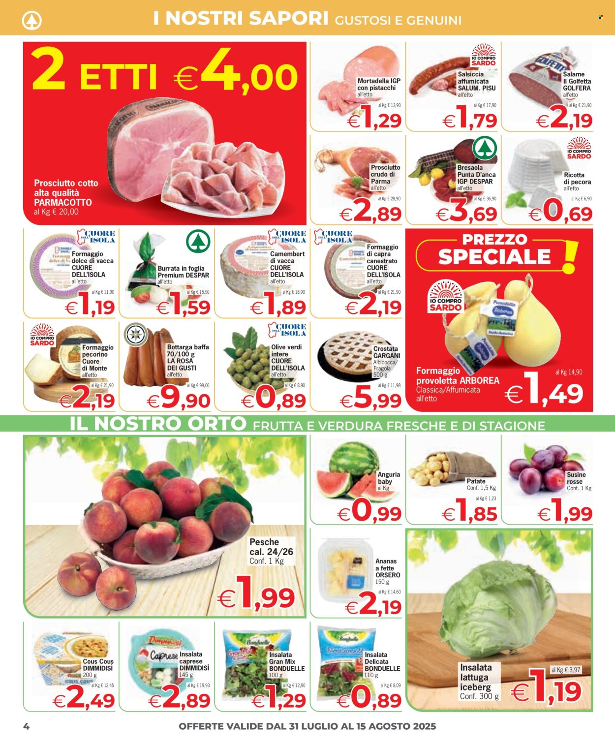 Volantino Despar - 31/7/2025 - 15/8/2025. Pagina 4