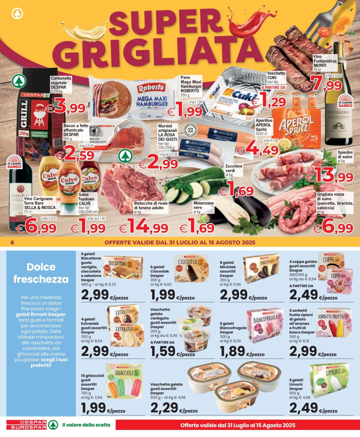 Volantino Despar - 31/7/2025 - 15/8/2025. Pagina 6