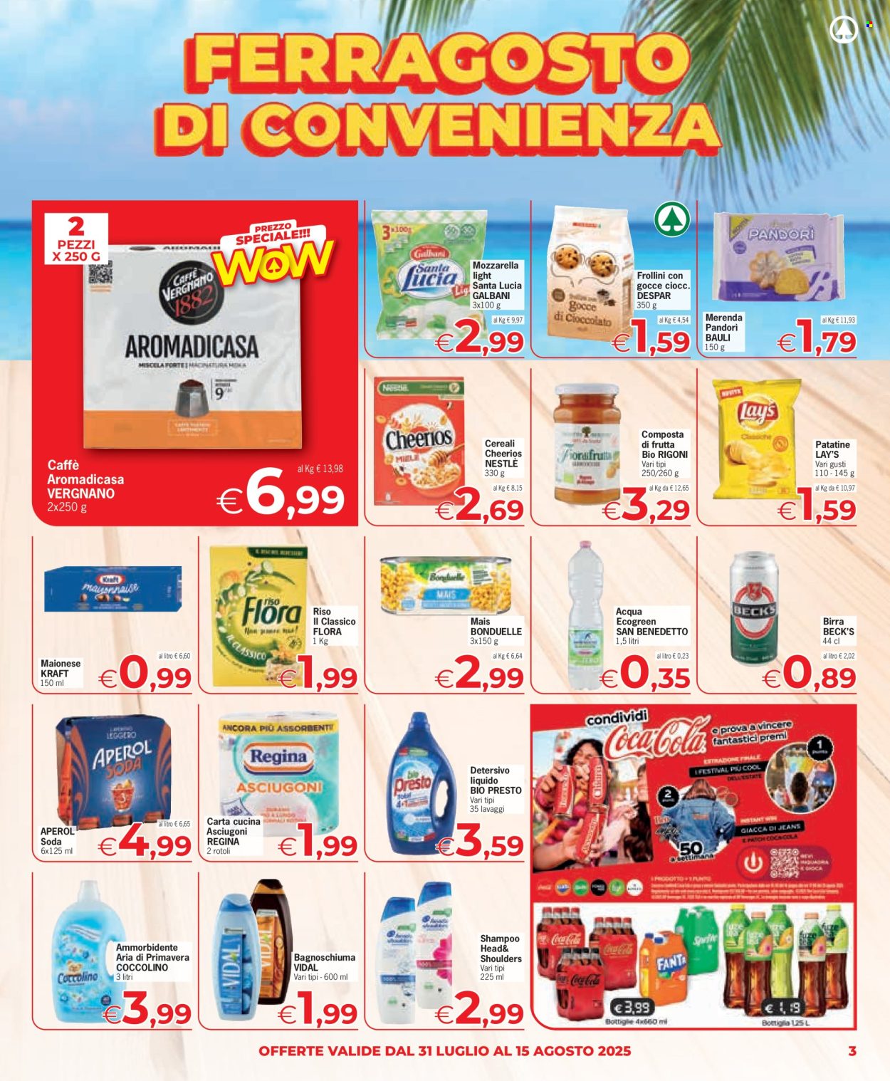 Volantino Eurospar - 31/7/2025 - 15/8/2025. Pagina 3