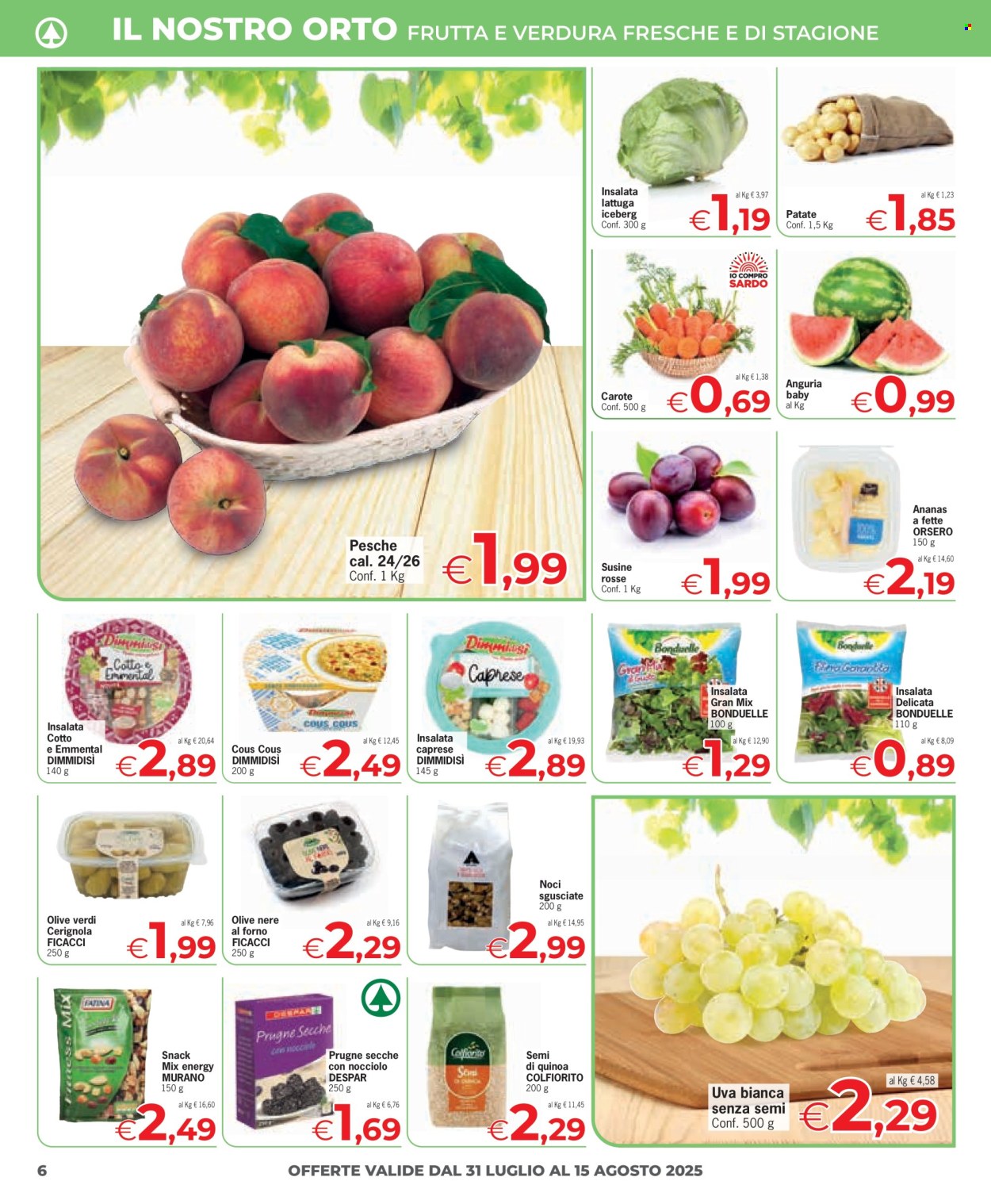 Volantino Eurospar - 31/7/2025 - 15/8/2025. Pagina 6