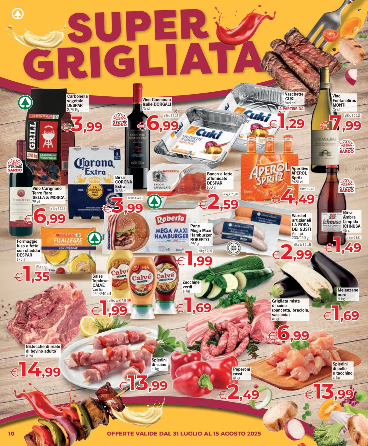 Volantino Eurospar - 31/7/2025 - 15/8/2025. Pagina 10