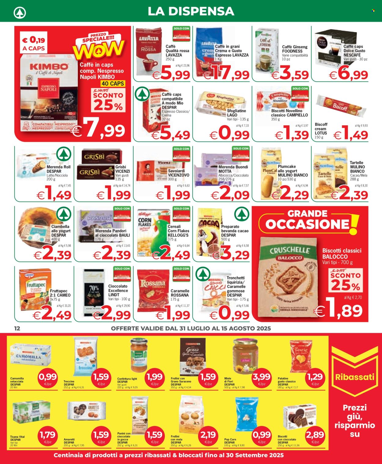 Volantino Eurospar - 31/7/2025 - 15/8/2025. Pagina 12