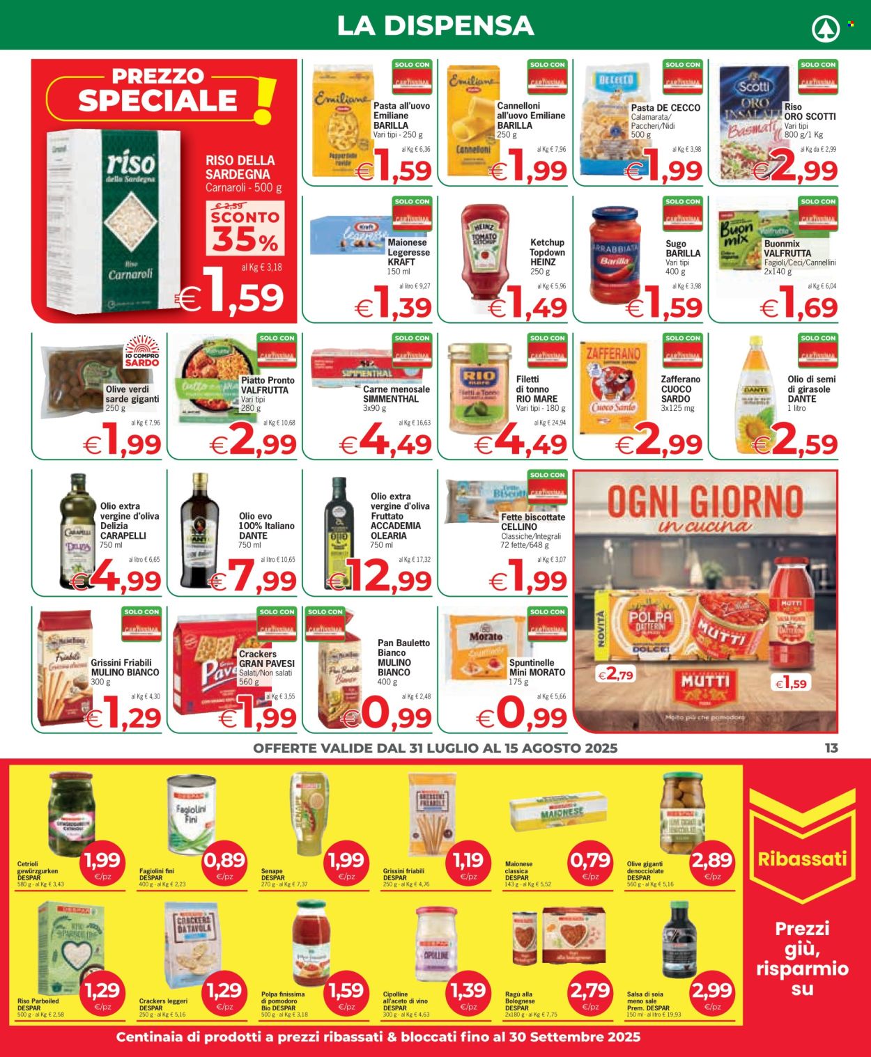 Volantino Eurospar - 31/7/2025 - 15/8/2025. Pagina 13