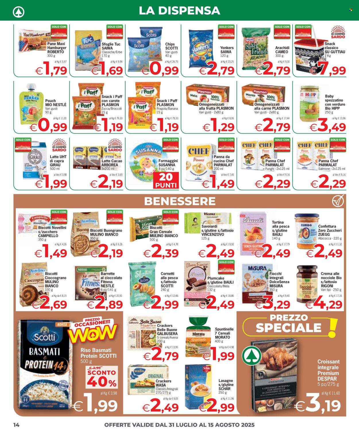 Volantino Eurospar - 31/7/2025 - 15/8/2025. Pagina 14