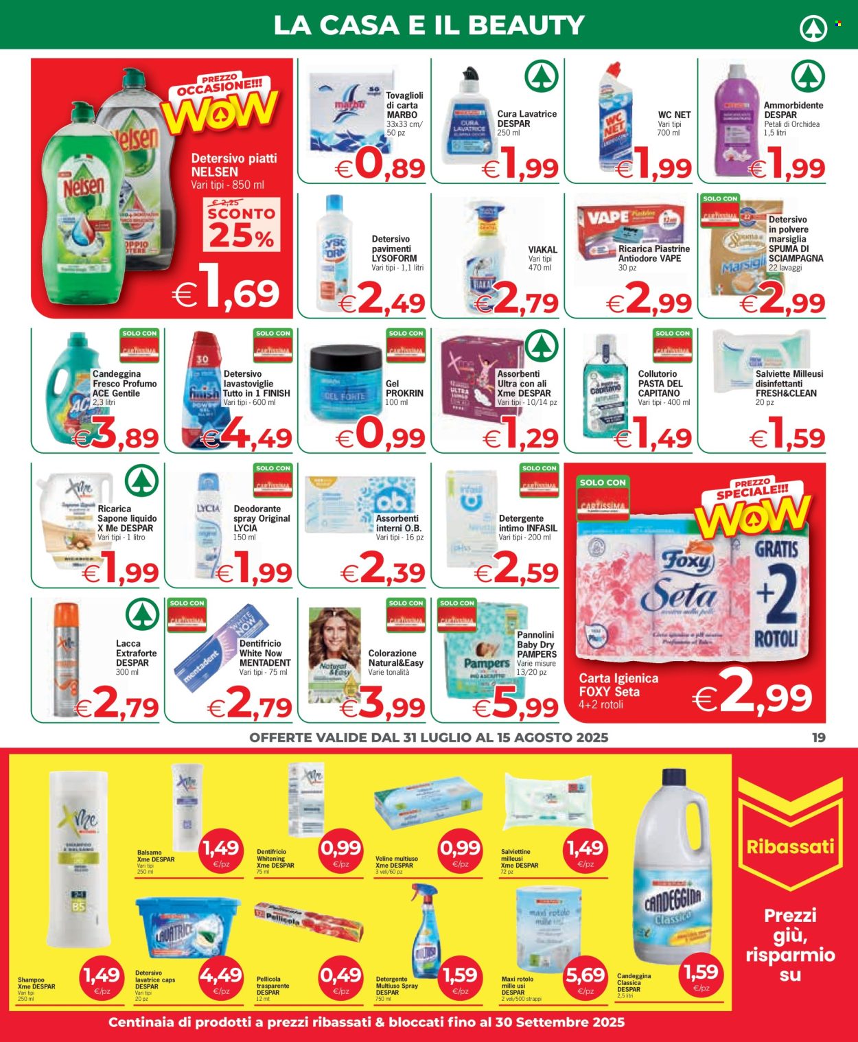 Volantino Eurospar - 31/7/2025 - 15/8/2025. Pagina 19