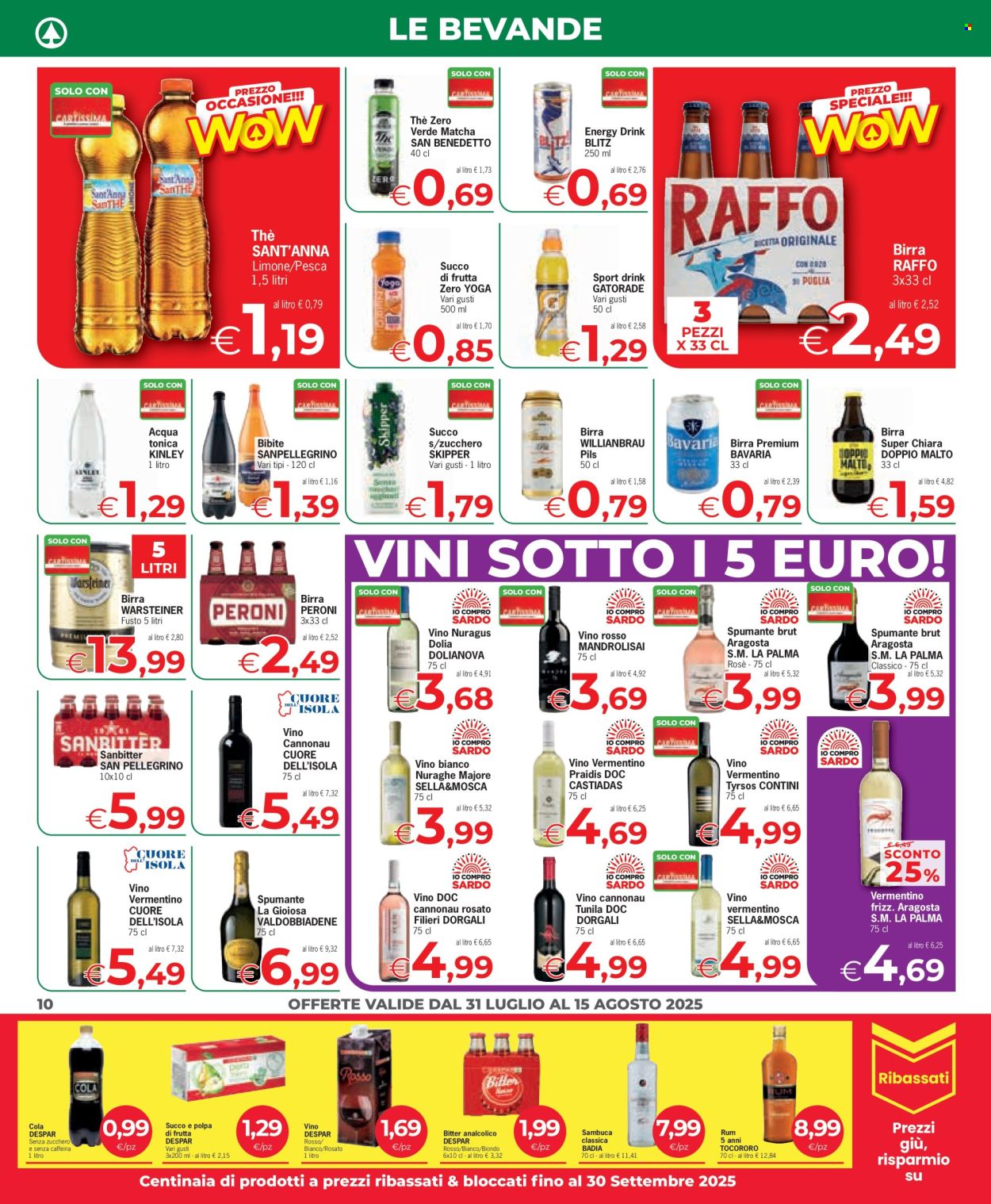 Volantino Eurospar - 31/7/2025 - 15/8/2025. Pagina 10