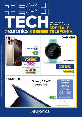 Volantino Euronics - 31/7/2025 - 15/8/2025.