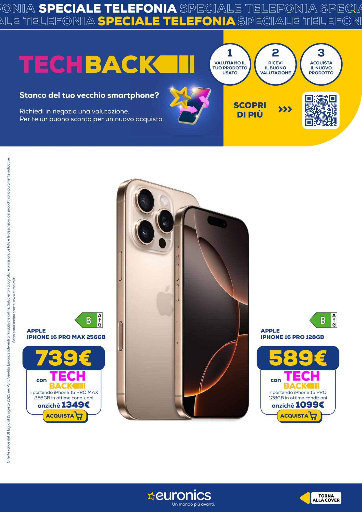 Volantino Euronics - 31/7/2025 - 15/8/2025. Pagina 4