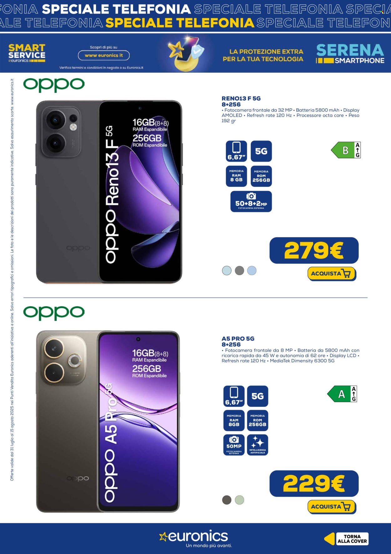 Volantino Euronics - 31/7/2025 - 15/8/2025. Pagina 15