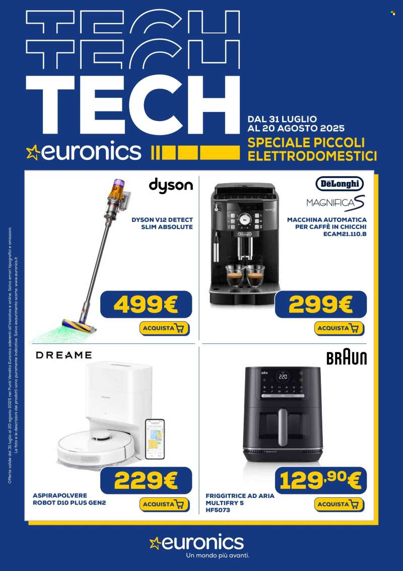 Volantino Euronics - 31/7/2025 - 20/8/2025.