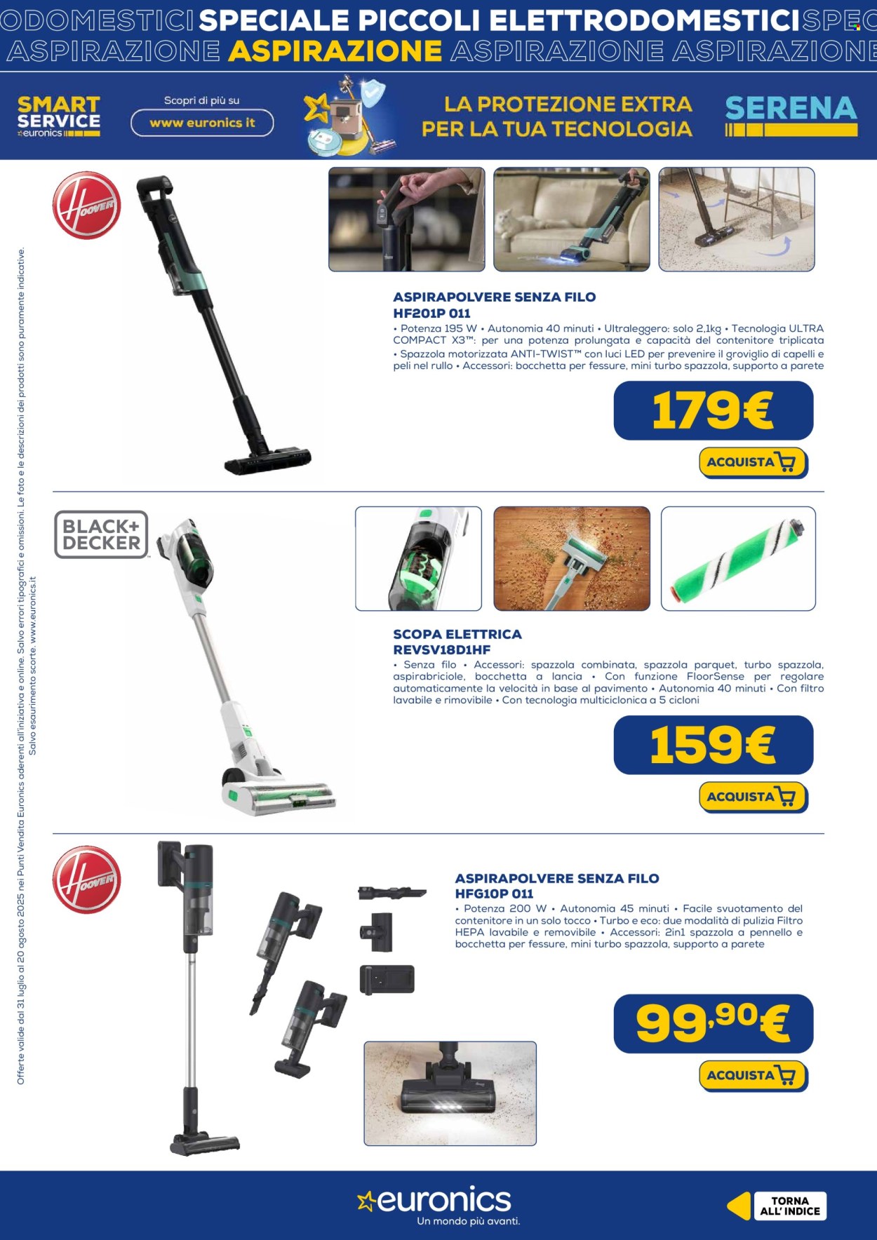 Volantino Euronics - 31/7/2025 - 20/8/2025. Pagina 6