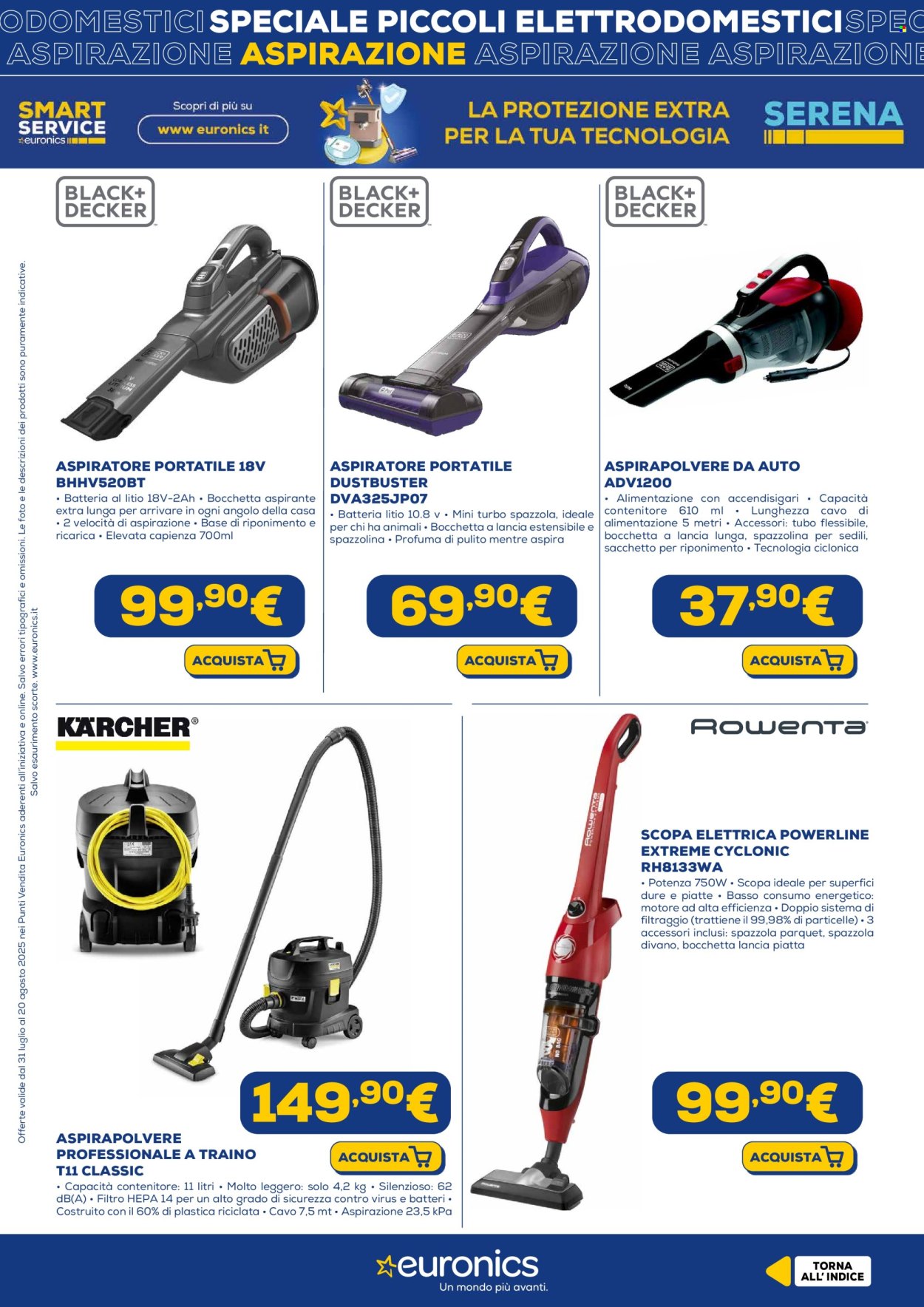 Volantino Euronics - 31/7/2025 - 20/8/2025. Pagina 7