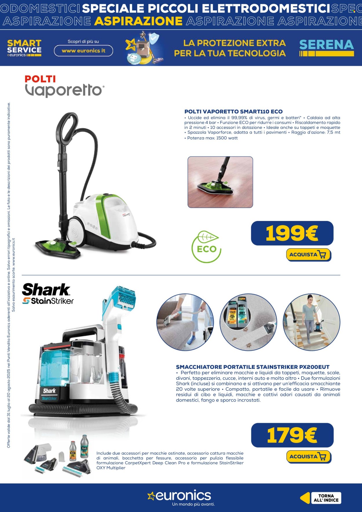 Volantino Euronics - 31/7/2025 - 20/8/2025. Pagina 8