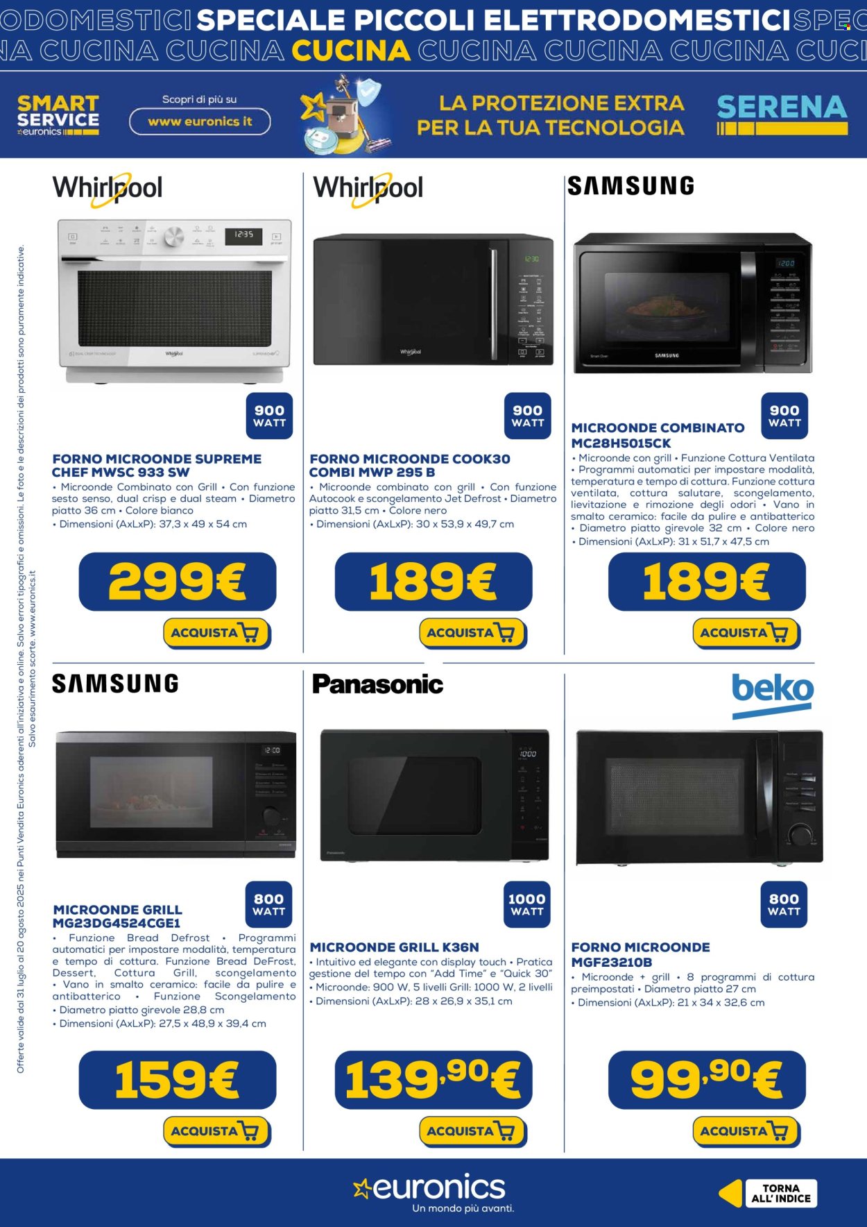 Volantino Euronics - 31/7/2025 - 20/8/2025. Pagina 11