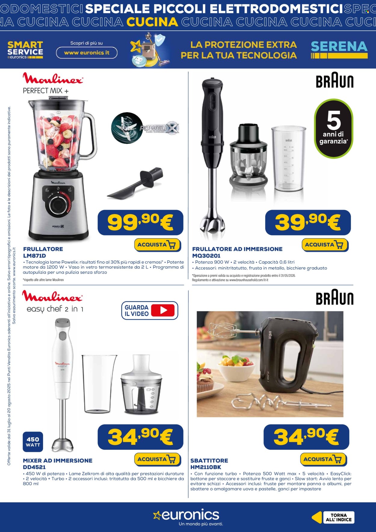 Volantino Euronics - 31/7/2025 - 20/8/2025. Pagina 14