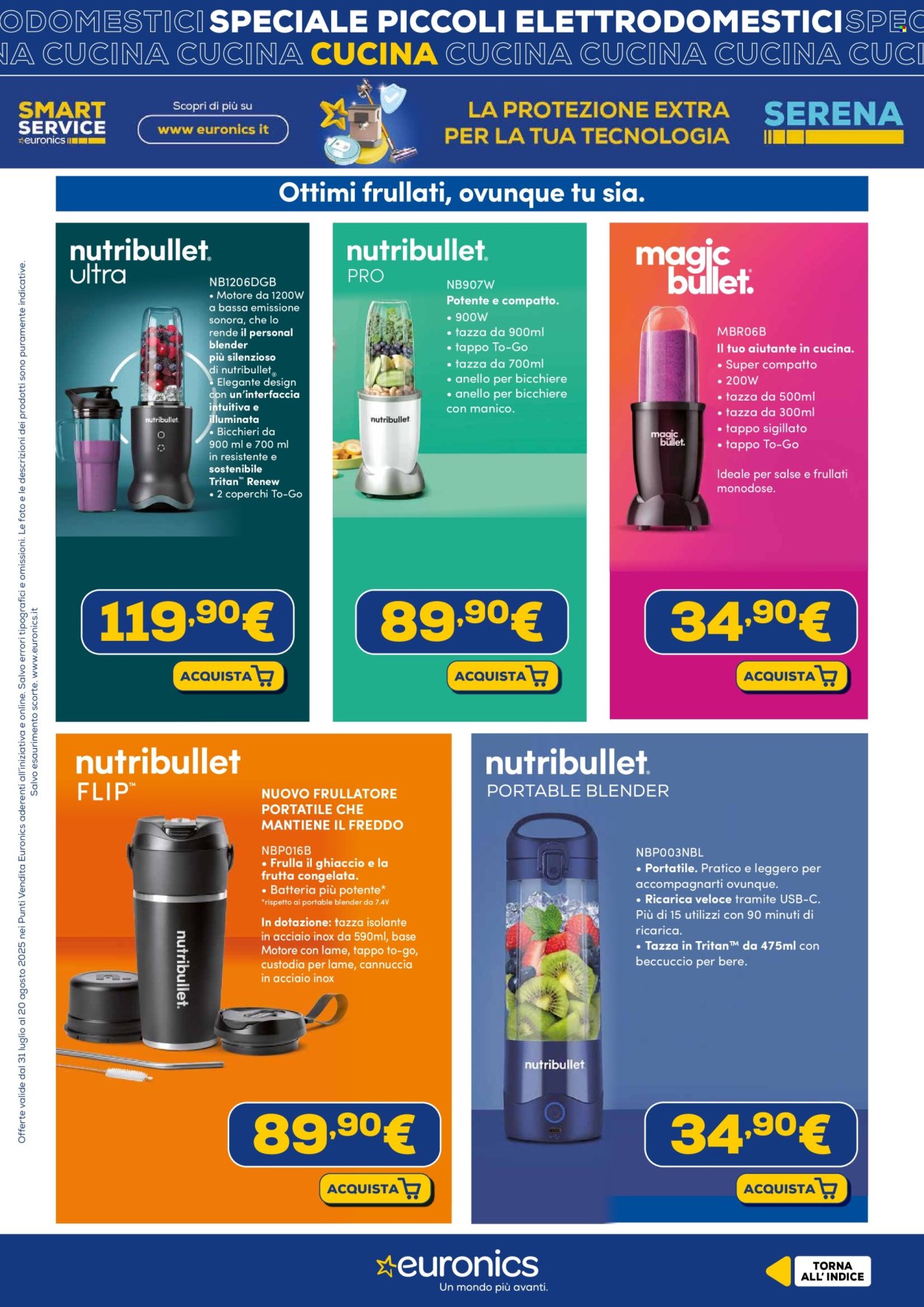 Volantino Euronics - 31/7/2025 - 20/8/2025. Pagina 15