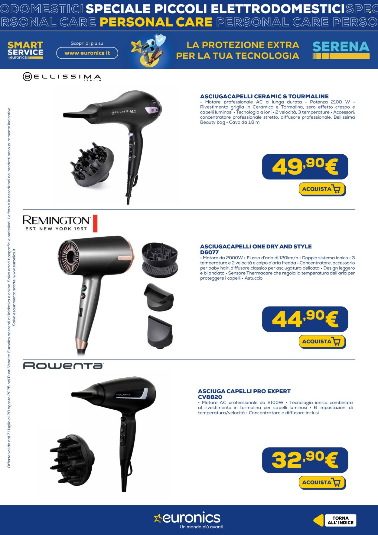 Volantino Euronics - 31/7/2025 - 20/8/2025. Pagina 21