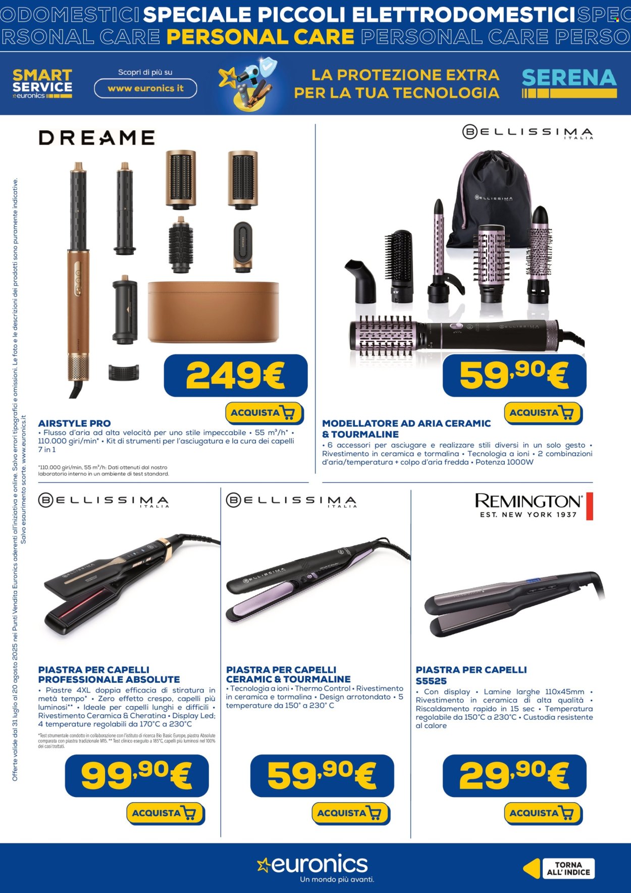 Volantino Euronics - 31/7/2025 - 20/8/2025. Pagina 22