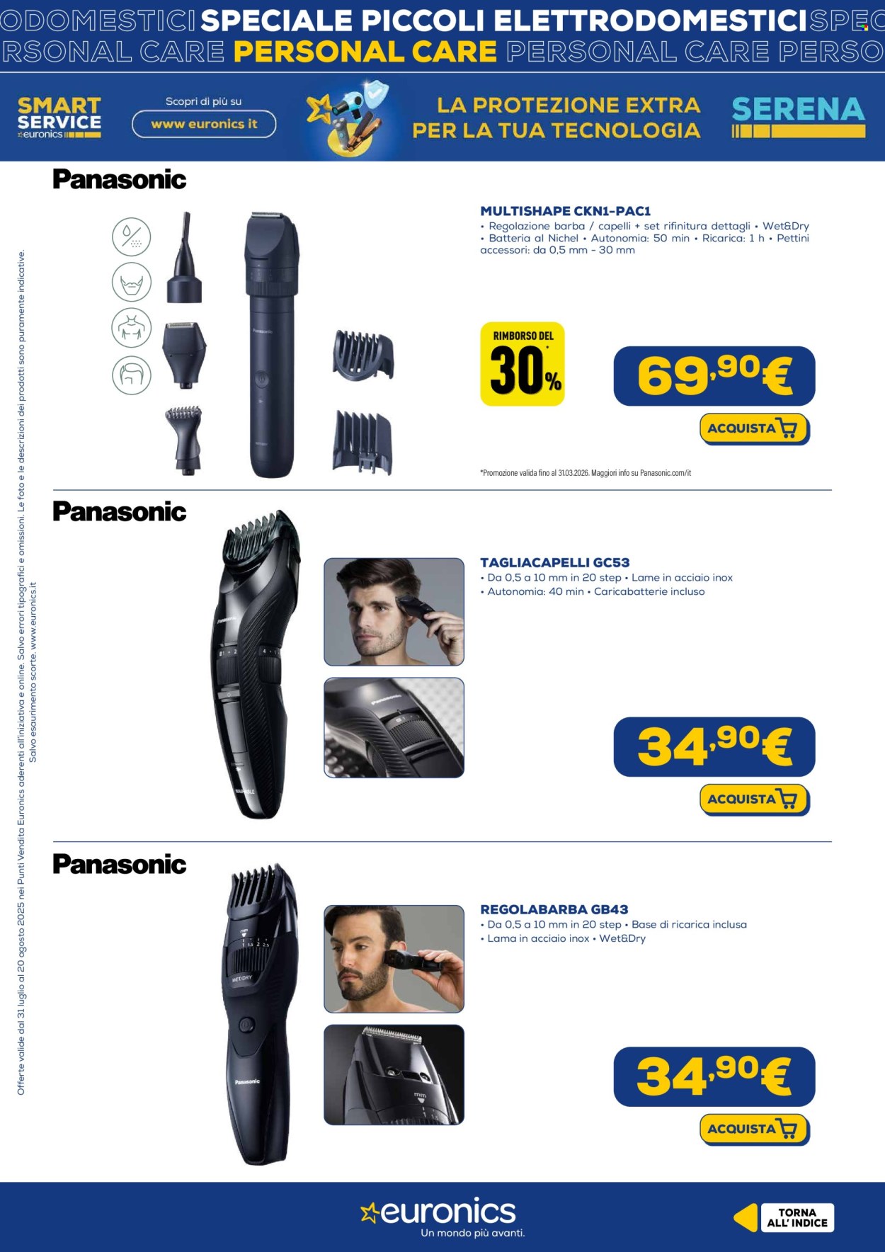 Volantino Euronics - 31/7/2025 - 20/8/2025. Pagina 25