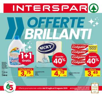 Volantino Interspar - 31/7/2025 - 13/8/2025.