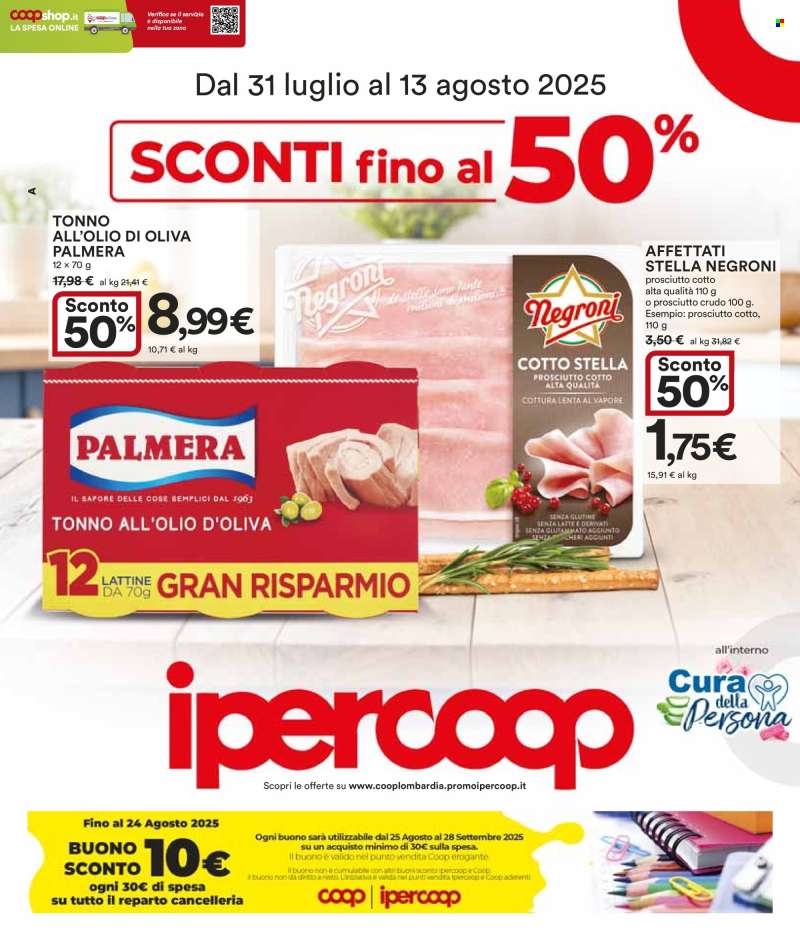 Volantino Coop - 31/7/2025 - 13/8/2025.