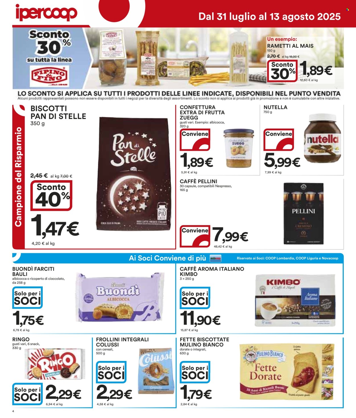 Volantino Coop - 31/7/2025 - 13/8/2025. Pagina 4