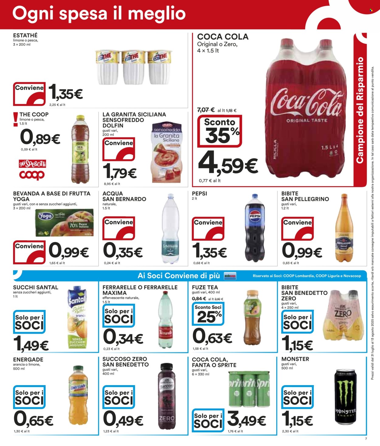Volantino Coop - 31/7/2025 - 13/8/2025. Pagina 7