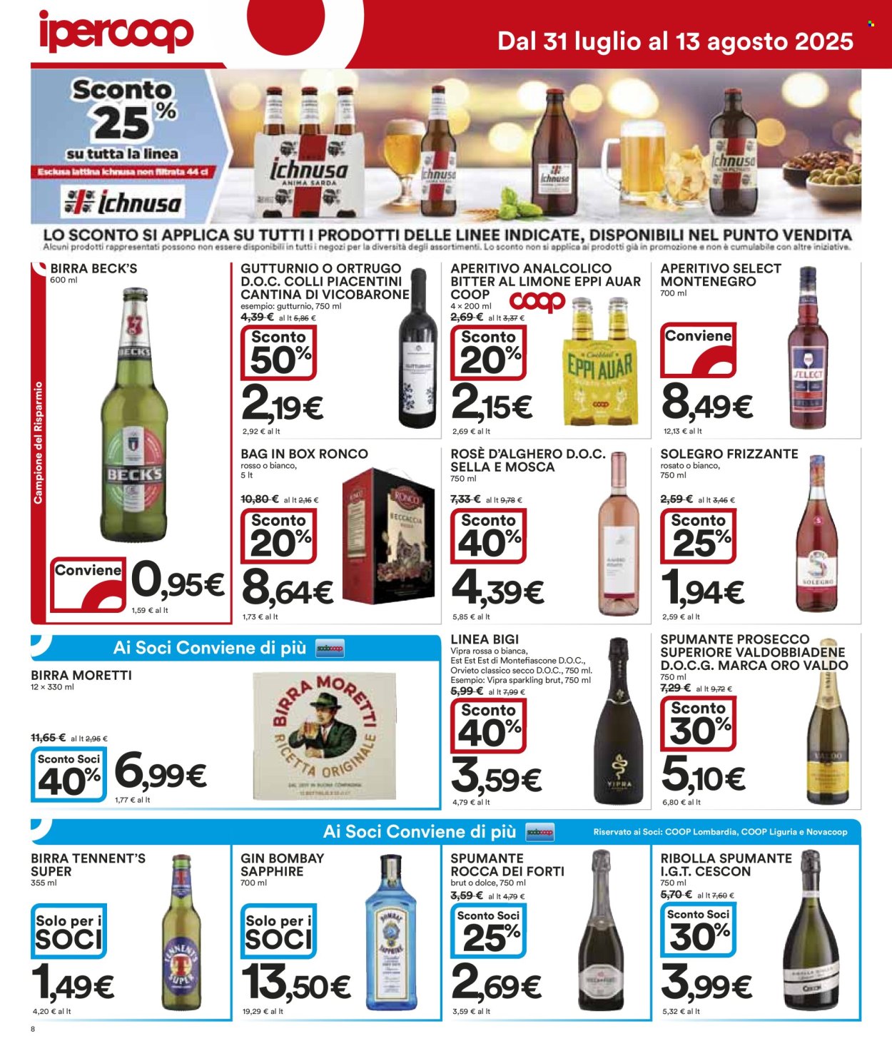 Volantino Coop - 31/7/2025 - 13/8/2025. Pagina 8