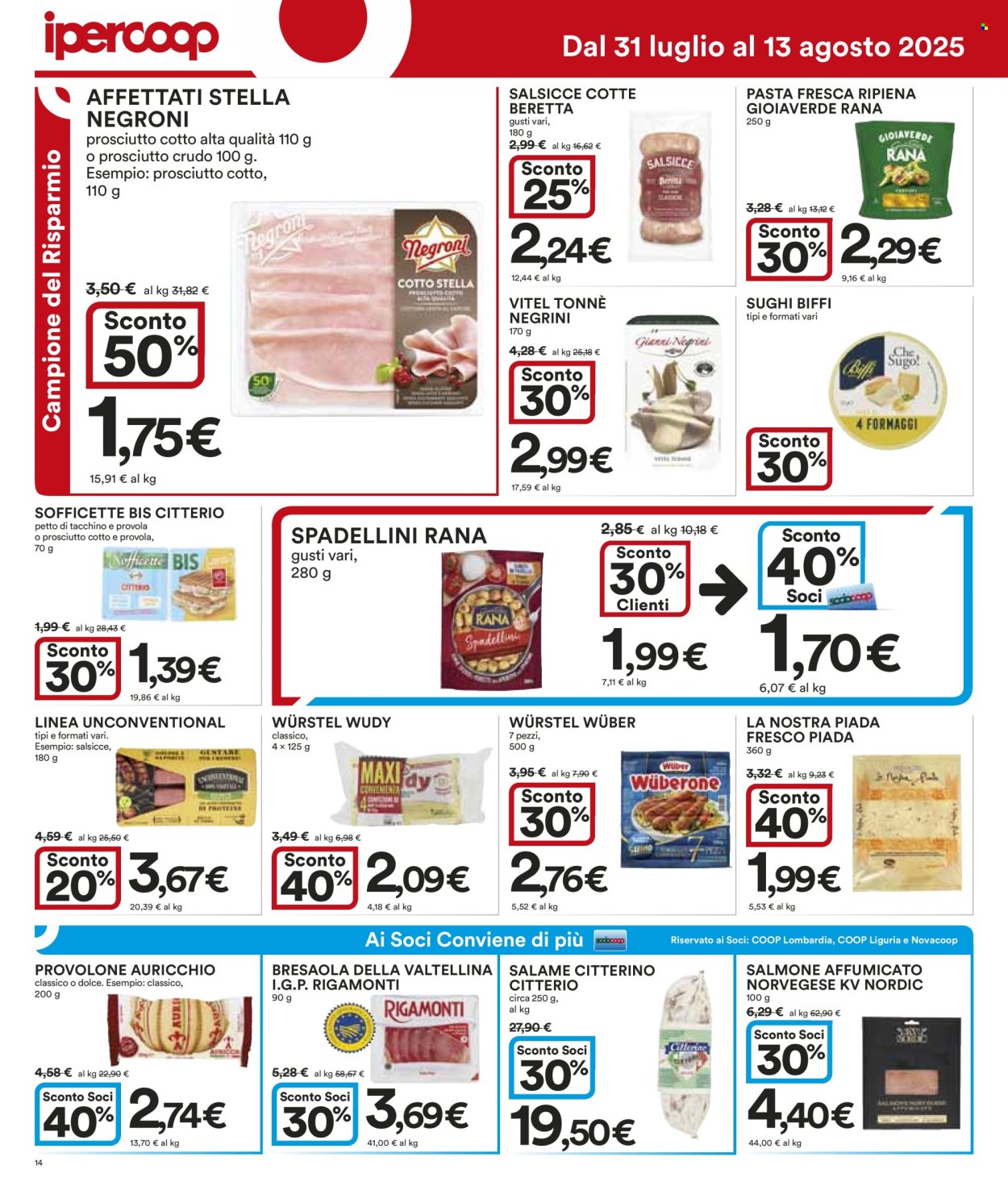 Volantino Coop - 31/7/2025 - 13/8/2025. Pagina 14