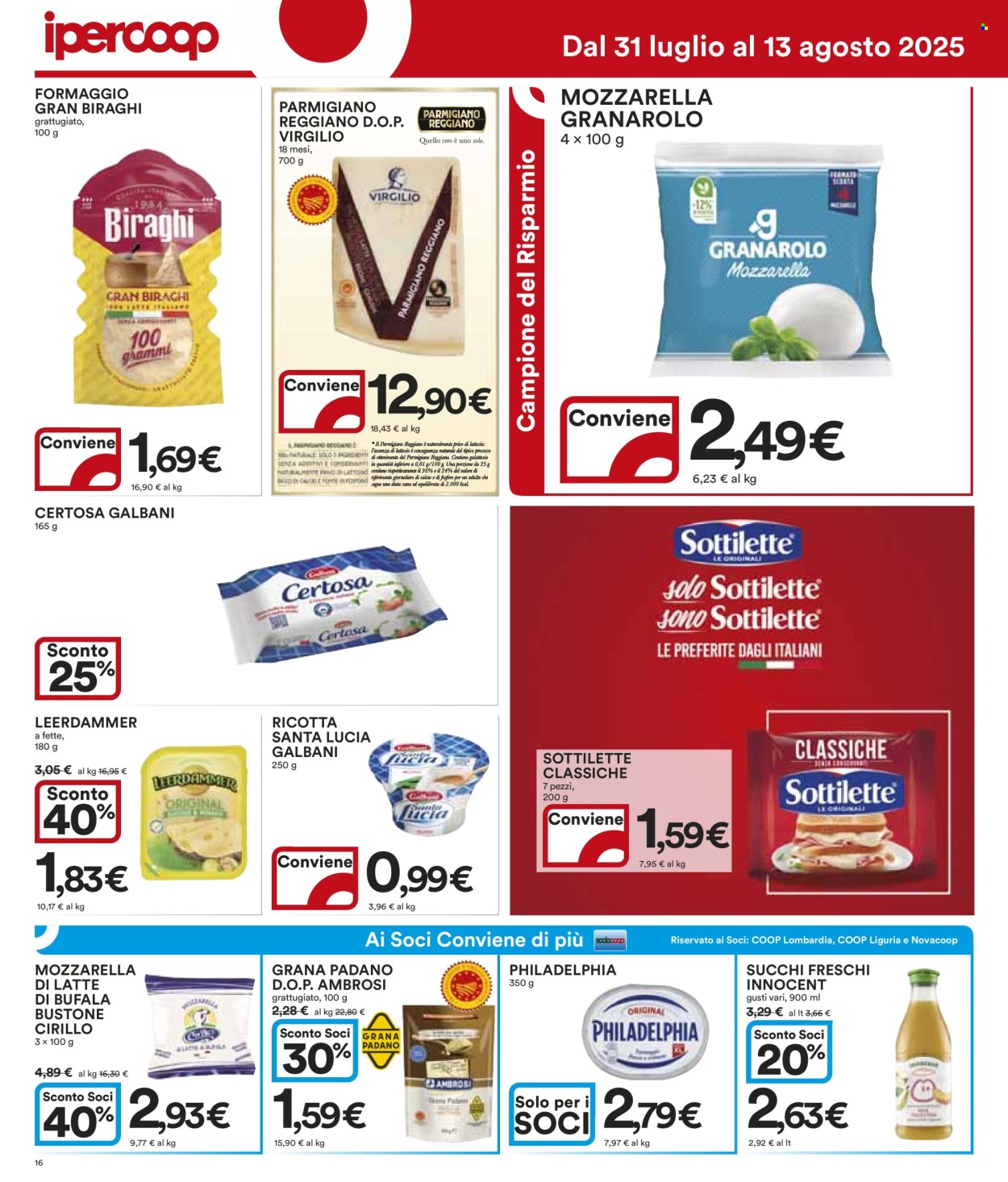 Volantino Coop - 31/7/2025 - 13/8/2025. Pagina 16