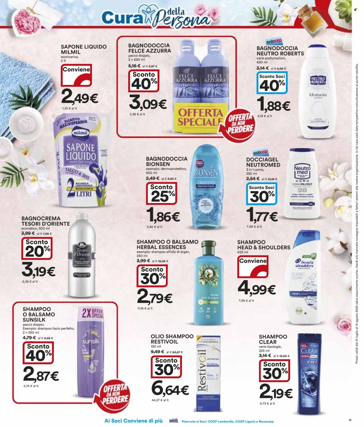 Volantino Coop - 31/7/2025 - 13/8/2025. Pagina 19