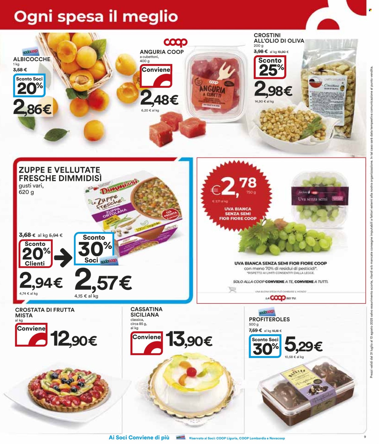 Volantino Coop - 31/7/2025 - 13/8/2025. Pagina 9