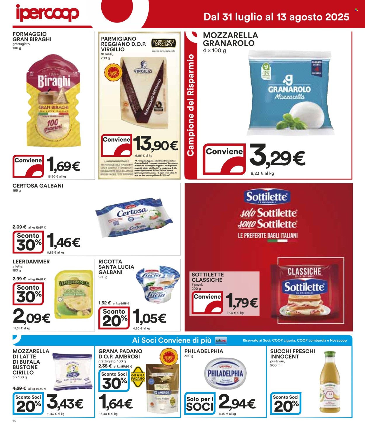 Volantino Coop - 31/7/2025 - 13/8/2025. Pagina 16