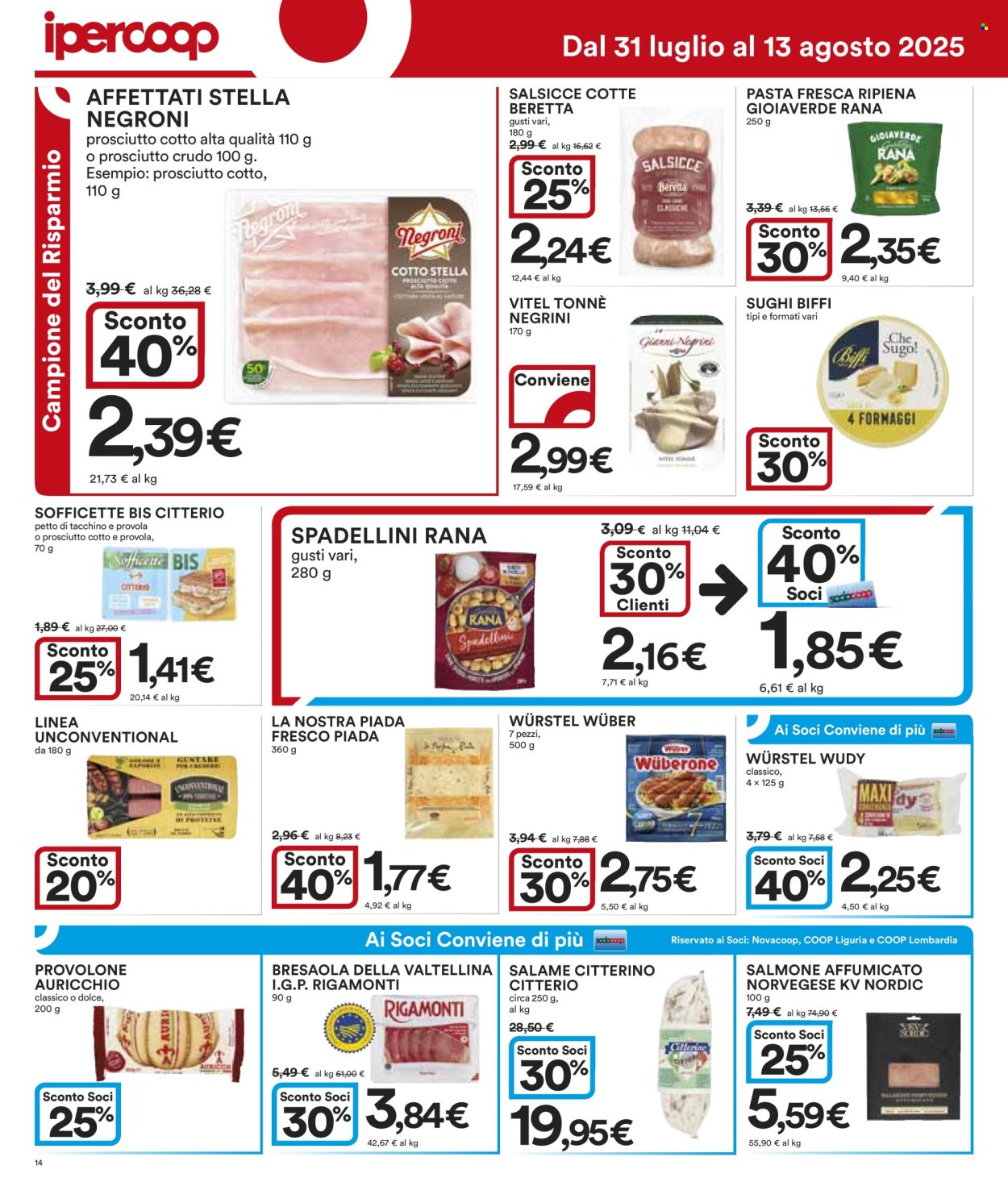 Volantino Coop - 31/7/2025 - 13/8/2025. Pagina 14