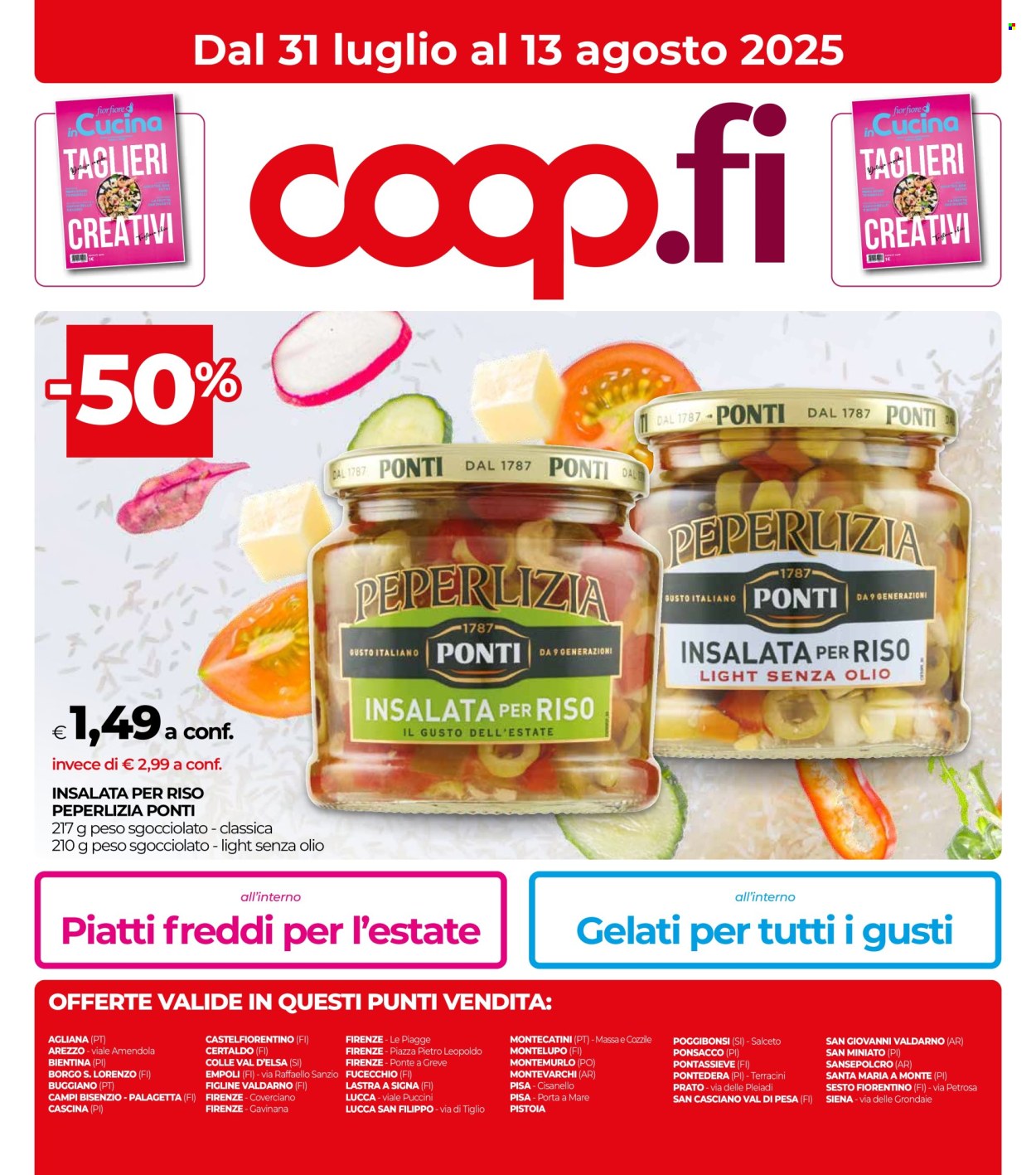 Volantino Coop - 31/7/2025 - 13/8/2025. Pagina 1