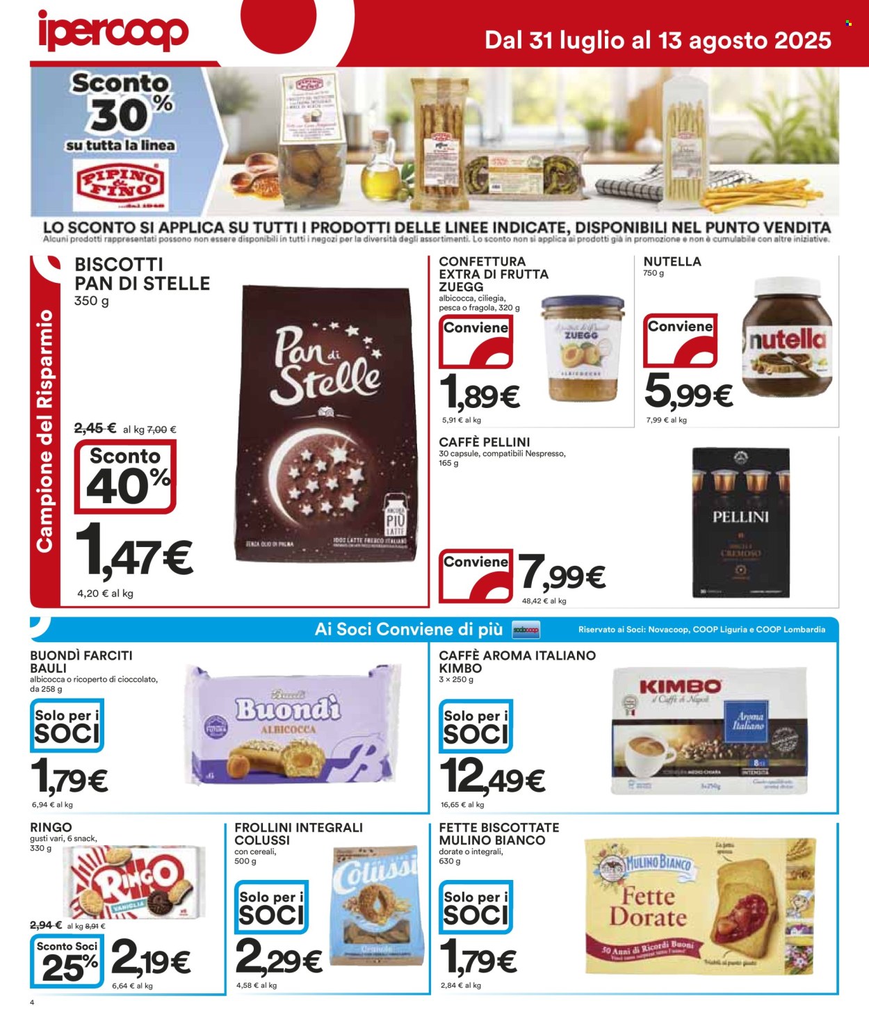Volantino Coop - 31/7/2025 - 13/8/2025. Pagina 4