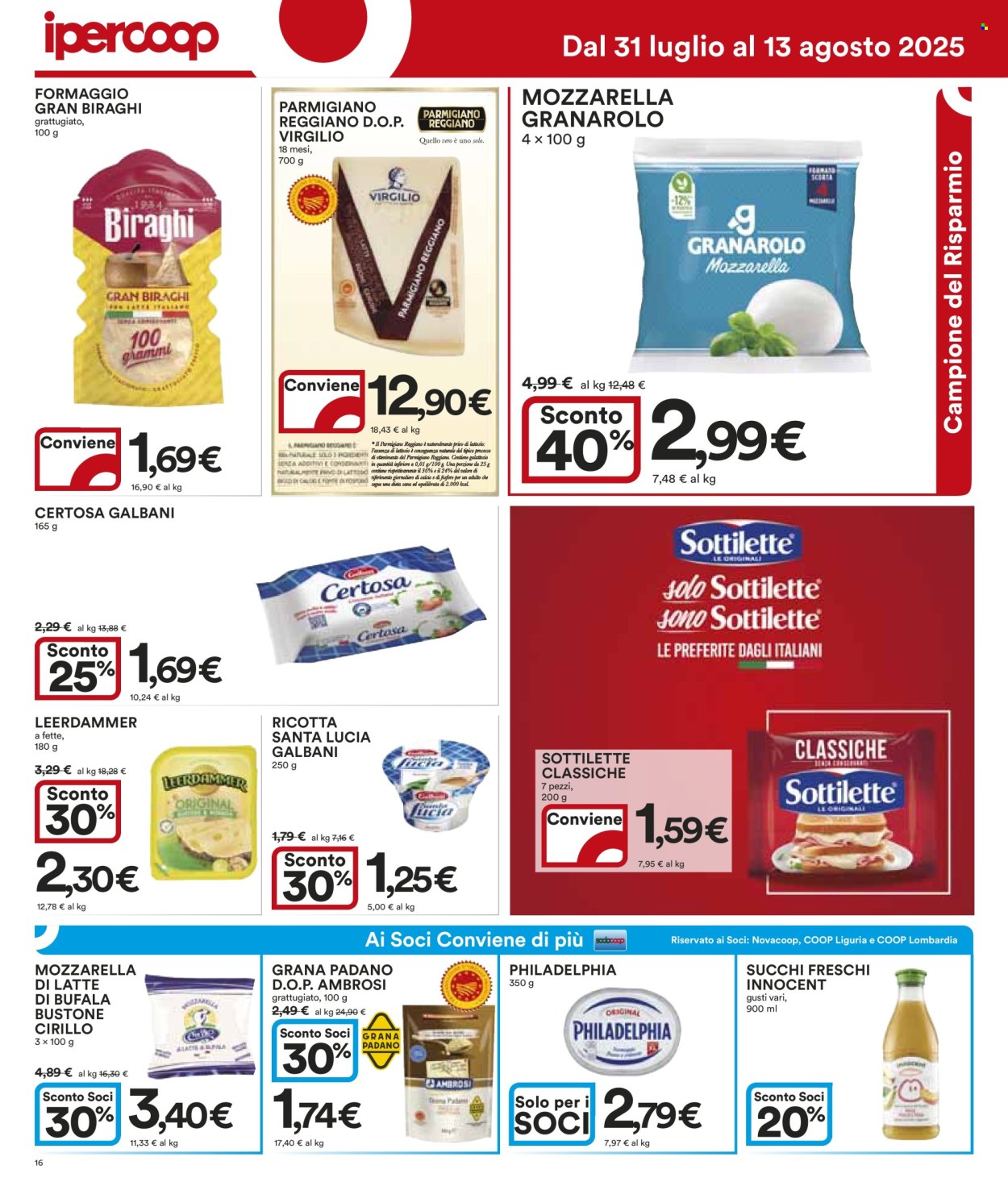 Volantino Coop - 31/7/2025 - 13/8/2025. Pagina 16