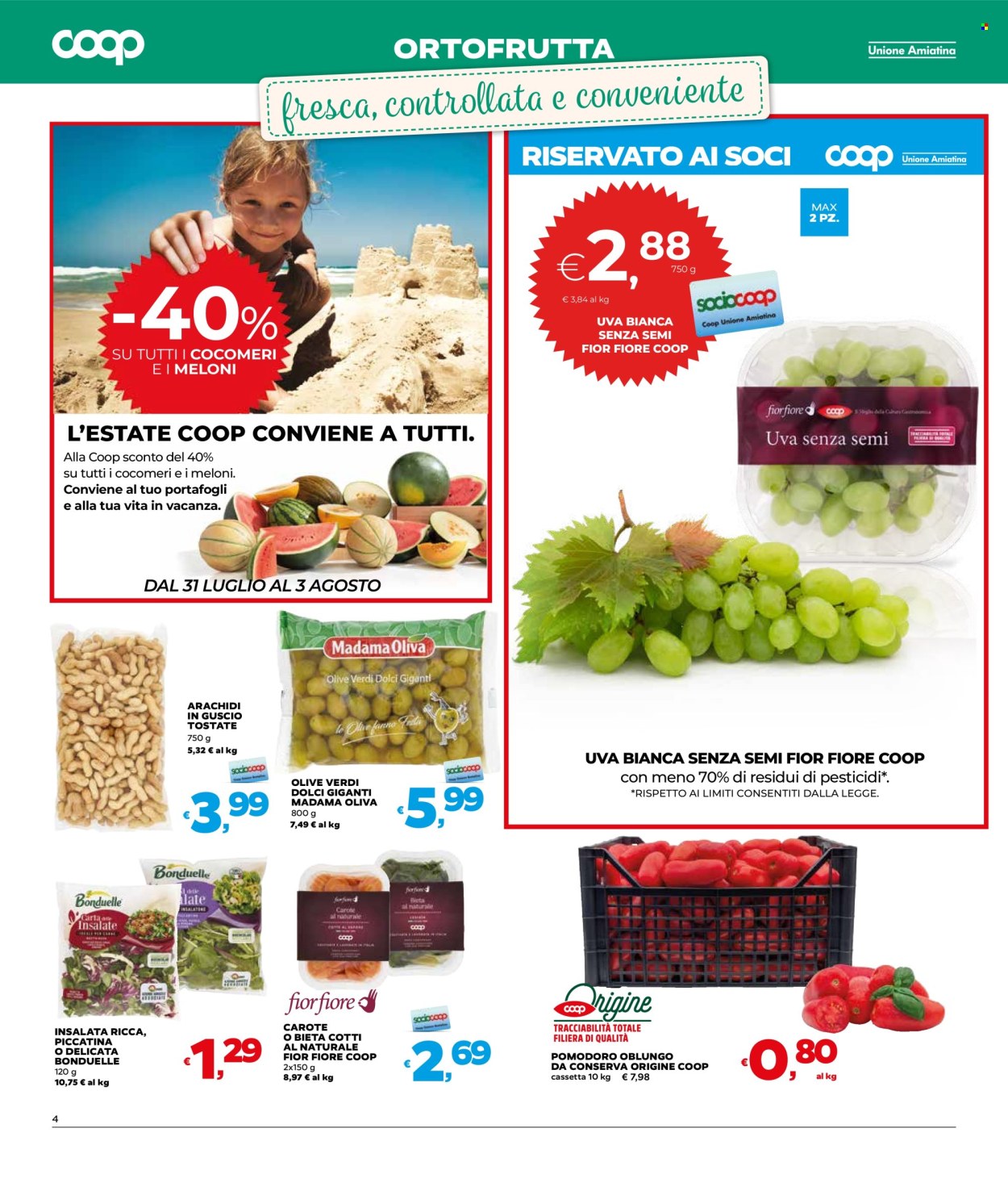 Volantino Coop - 31/7/2025 - 12/8/2025. Pagina 4