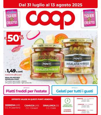 Volantino Coop - 31/7/2025 - 13/8/2025.