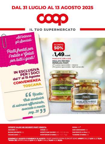 Volantino Coop - 31/7/2025 - 13/8/2025.