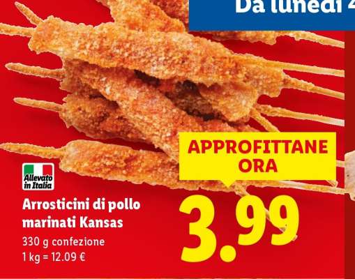 Arrosticini di pollo marinati Kansas