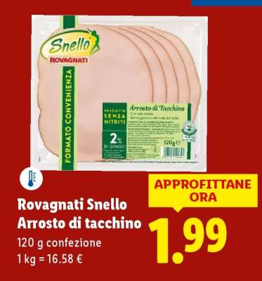 Rovagnati Snello Arrosto di tacchino