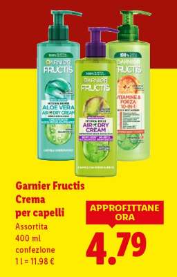 Garnier Fructis Crema per capelli