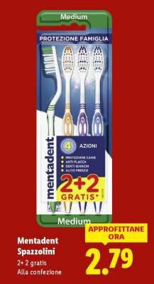 MENTADENT Spazzolini